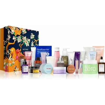 Notino Advent Calendar KORIKA HI TECH LIPOSOME Calming solution Soothing cleanser zklidňující čisticí krém 150 ml + SKIN1004 Madagascar Centella Probio Cica Intensive Ampoule zklidňující sérum pro obn