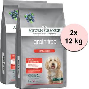 Arden Grange АРДЕН ГРЕЙНДЖ GF Лайт/Сениор Пиле & Суперфуудс 2 x 12 кг