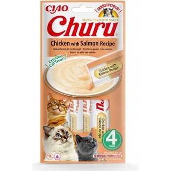 INABA Churu Chicken with salmon recipe 4 x 14 g