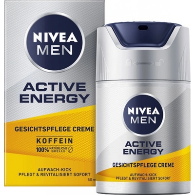 Nivea Men Active Energy ošetrujúci krém na tvár pre mužov 50 ml