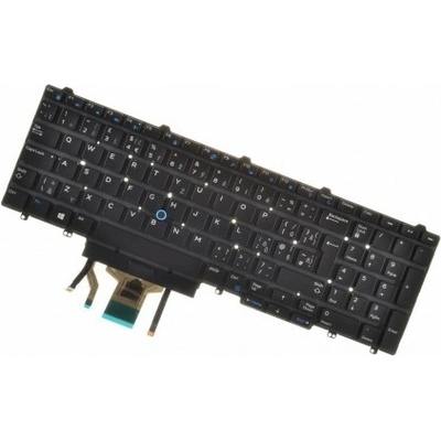 Dell kompatibilní 0TF5M0 klávesnice na notebook CZ/SK černá, podsvícená
