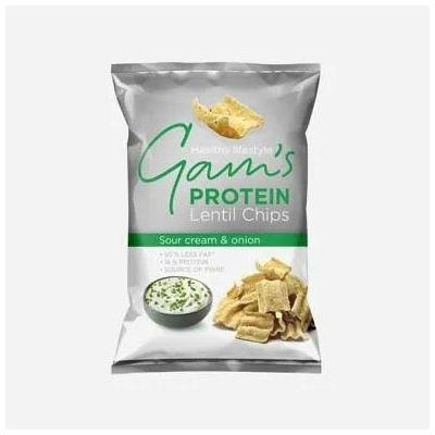 Gam's Protein Lentil Chips zakysaná smetana a cibulka 65 g