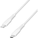 LogiLink Кабел Logilink USB 2.0 Type-C, C/M - micro USB/M, 480 Mbps, 12 W, бял, 2 м