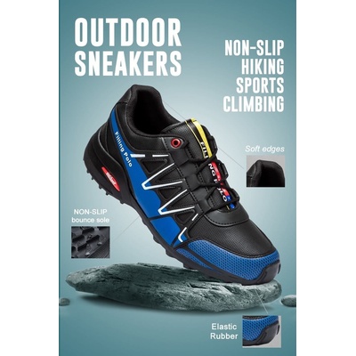 Filling POLO Мъжки туристически обувки 045 - Черни със синьо 988141 (272361_Сив)