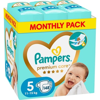 Image 1 of Pampers Памперси Pampers Premium Care 5 XXL Box (11+кг. ) - 148 броя