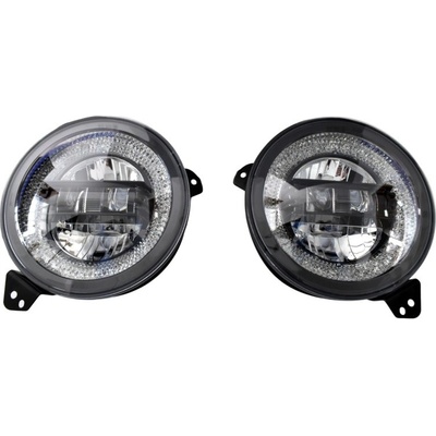 Súprava 9" LED svetlometov, RGB, Jeep Wrangler JL, Jeep Gladiator JT, serie Diamond Eye