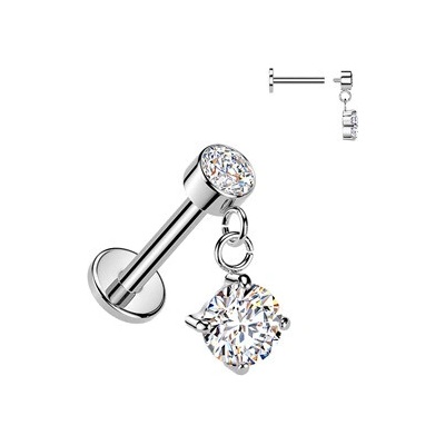 Šperky4U Piercing do ucha labreta LB1147