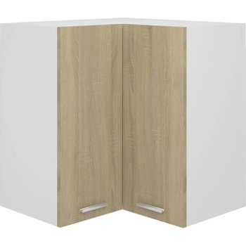 vidaXL Ъглов шкаф за окачване "Lyon", дъб сонома, 57x57x60 см, инженерно дърво (806393)