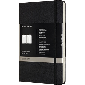 Moleskine Тефтер с редове Moleskine Professional твърда корица L 240 страници черен (PROPFNTB3HBK)