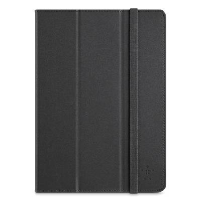 Кожен калъф с поставка и Auto On/Off за iPad Air, iPad 5 (2017) - Belkin Smooth Tri-Fold (черен) (F7N056B2C00)