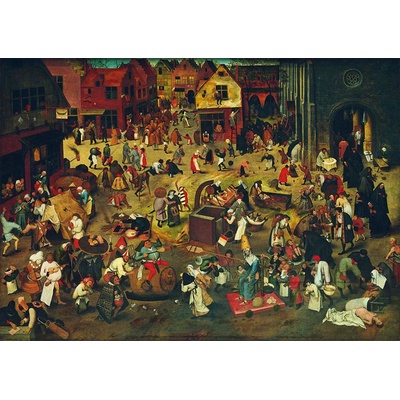 Bluebird Puzzle - Puzzle Pieter Bruegel the Elder - The Fight Between Carnival and Lent - 1 000 piese