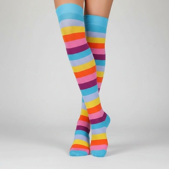 Image 1 of Дамски 7/8 чорапи на райе в свежи цветове