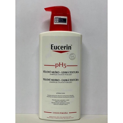 Eucerin pH5 telové mlieko ľahká textúra pre citlivú pokožku 400 ml
