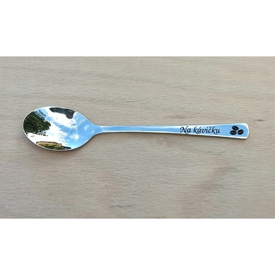 Kigler nerezová lžička na kávu a čaj 13,8 cm s gravírováním