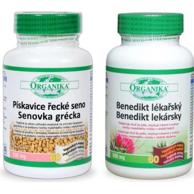Organika Benedikt lekársky + Pískavica grécke seno 60 + 60 kapsúl