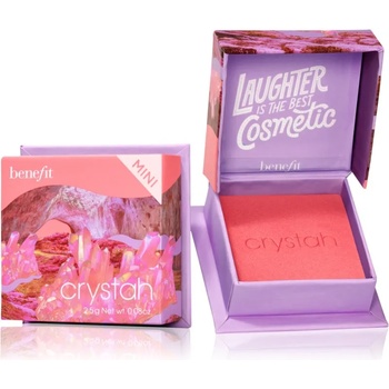 Benefit Crystah WANDERful World Mini руж - пудра цвят Strawberry pink 2, 5 гр