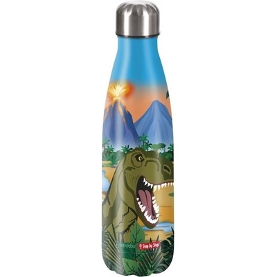 Step By Step Izolovaná láhev na pití z nerezové oceli 500 ml Dino Torex