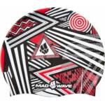 Mad Wave плувна шапчица mad wave stripes silicone червен