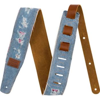 Image 1 of Fender Wrangler® Ripped Denim Strap Indigo