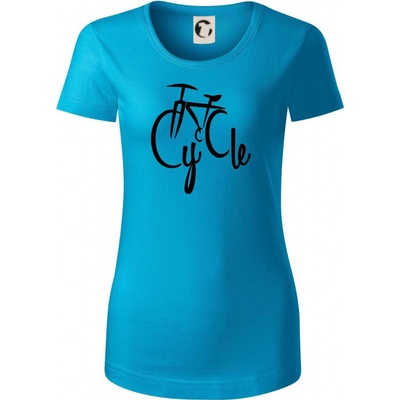 Cycle bicykel Dámske tričko Svetlý tyrkys
