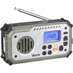 Vayox Къмпинг радио с манивела и LED фенер с функция power bank 5V/3xAAA/2000 mAh IPX4 (BX0086)