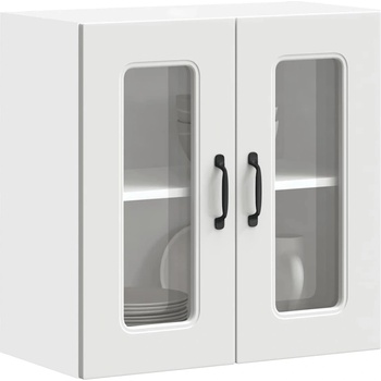 vidaXL Кухненски стенен шкаф с стъклена врата, Kalmar, инженерно дърво (853667)