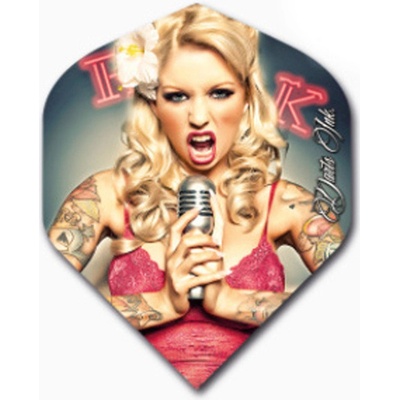 Designa Darts Ink - Microphone Girl F2487