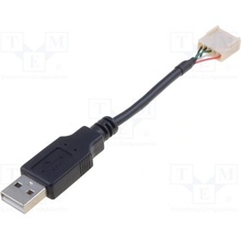 Bulgin 14193 USB 2.0, USB A vidlice, vidlice 5pin, R.kontaktů, 2,54mm