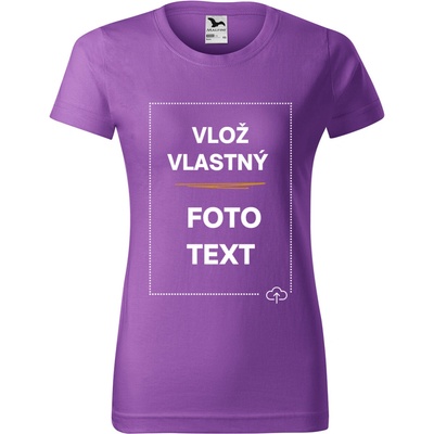 Damske tričko s potlačou Fialová