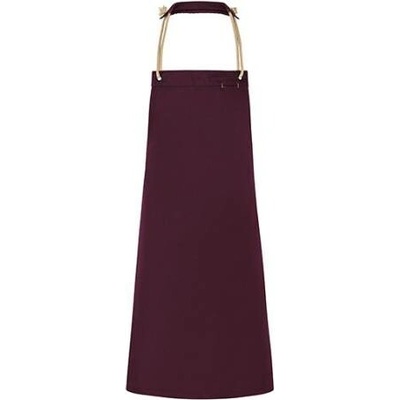 Karlowsky Gastro zástěra s laclem KY056 Aubergine 70x85cm