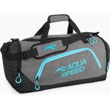 Aqua-Speed Duffle Bag L sivá-tyrkysová 43 l