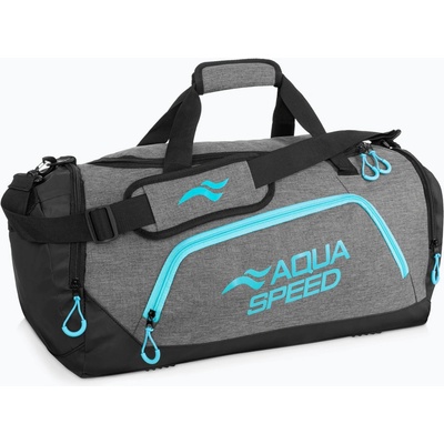 Aqua-Speed Duffle Bag L sivá-tyrkysová 43 l