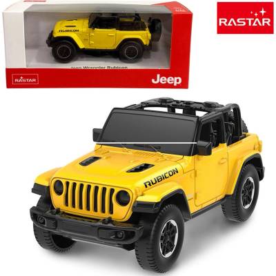 Rastar Jeep Wrangler Rubicon červený 10 cm