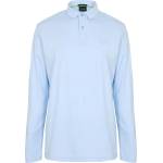 Boss Блуза с яка Boss Men's Pirol Long-Sleeve Polo Shirt Timeless Design - Open Blue