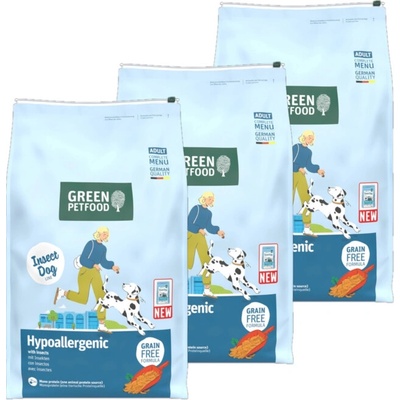 Green Petfood InsectDog Hypoallergen 3 x 10 kg