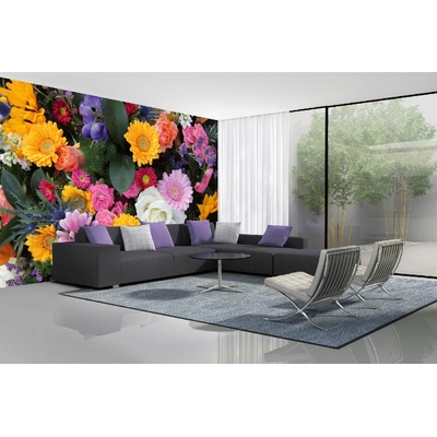 DIMEX ART Самозалепваща се флизелинова фототапета смесен букет 375 x 250 см