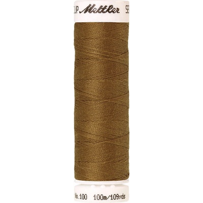 Nitě SERALON 100m na univerzální šití, polyester AMANN Mettler - více barev 6677: 1207 zlatá