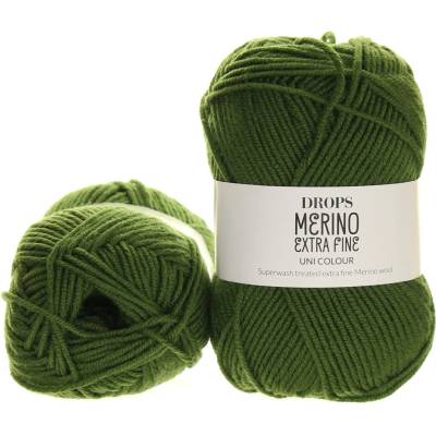 Drops Merino Extra Fine 52 zelená listová