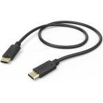 Hama Кабел Hama 201706, USB C(м) към USB C(м), 0.5m, 60W, черен (HAMA-201706)