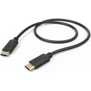 Hama Кабел Hama 201706, USB C(м) към USB C(м), 0.5m, 60W, черен (HAMA-201706)