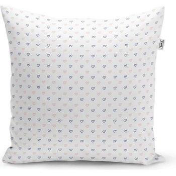 Sablio Vankúš Srdiečka na bielej - 50x50