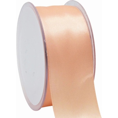 Oboustranná saténová stuha 38 mm x 25 m lososová