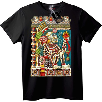NOONEBRAND Тениска с ацтекски бог - 7XL, White