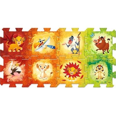 Trefl Pěnové puzzle Lví král 32x32x1cm 8ks v sáčku 0m+ – Zboží Dáma