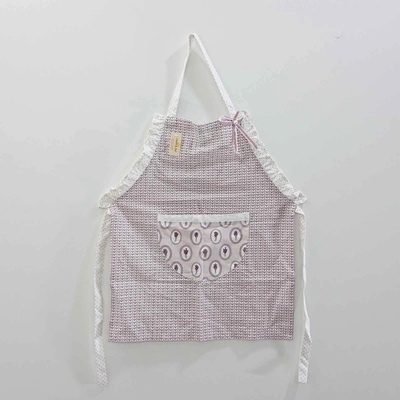 Clayre & Eef Dětská kuchyňská zástěra levandule 48cm 56x56 cm