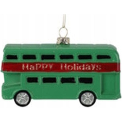 Home Styling Collection VIANOČNÁ GUĽA FORMA PLASTOVÁ BEZPEČNÁ AUTOBUS TURISTICKÝ