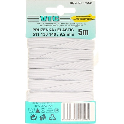 VTC Pruženka líčková 9,2mm bílá