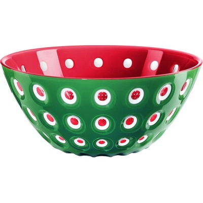 guzzini LE MURRINE miska Emerald green white red 25 cm