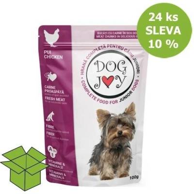 Dog Joy Junior kuřecí v omáčce 24 x 100 g