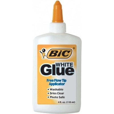 BIC Течно лепило Bic White Glue, бяло, с апликатор, 118мл. , бяло (OK8107)